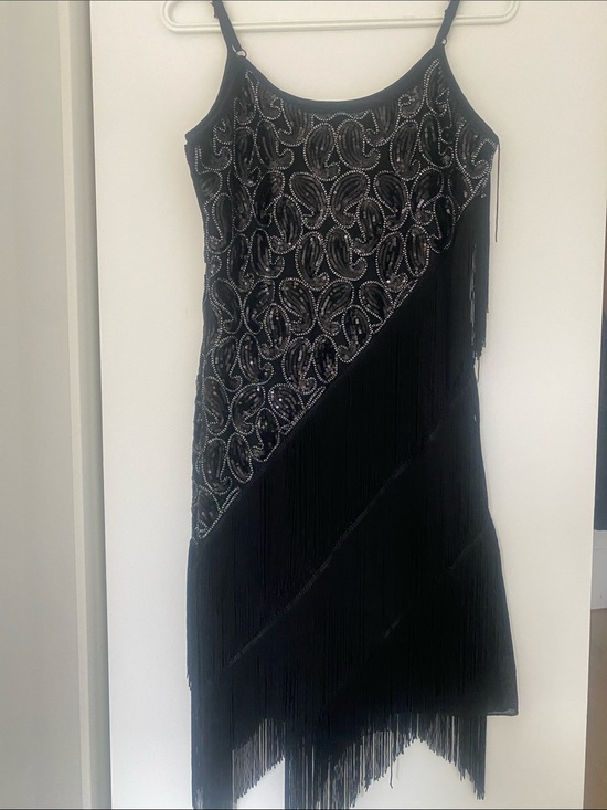 Dresses & Skirts - 1920s flapper Dress with gloves + headband 🎃